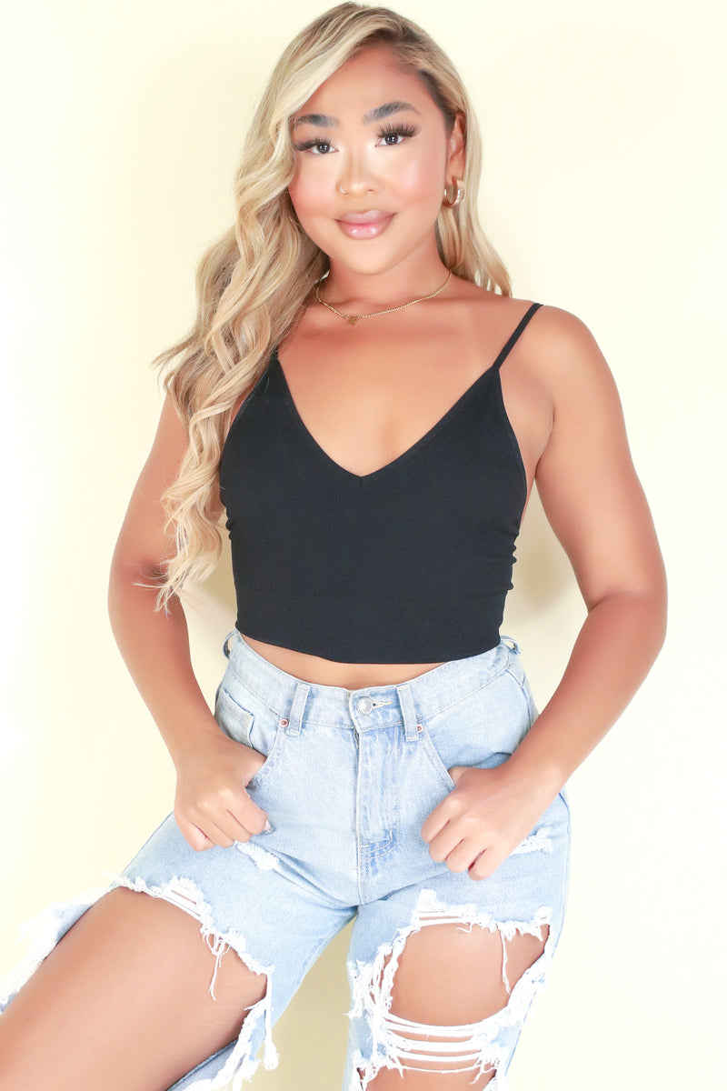 Jeans Warehouse Hawaii - TANK/TUBE SOLID BASIC - THE BEST CROP TOP | By SHINE IMPORTS /BOZZOLO