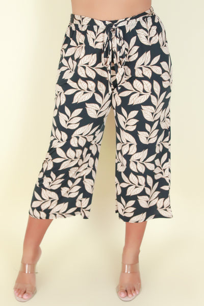 Jeans Warehouse Hawaii - PLUS PLUS PATTERNED CAPRIS - I CAN TELL PANTS | By ZENOBIA