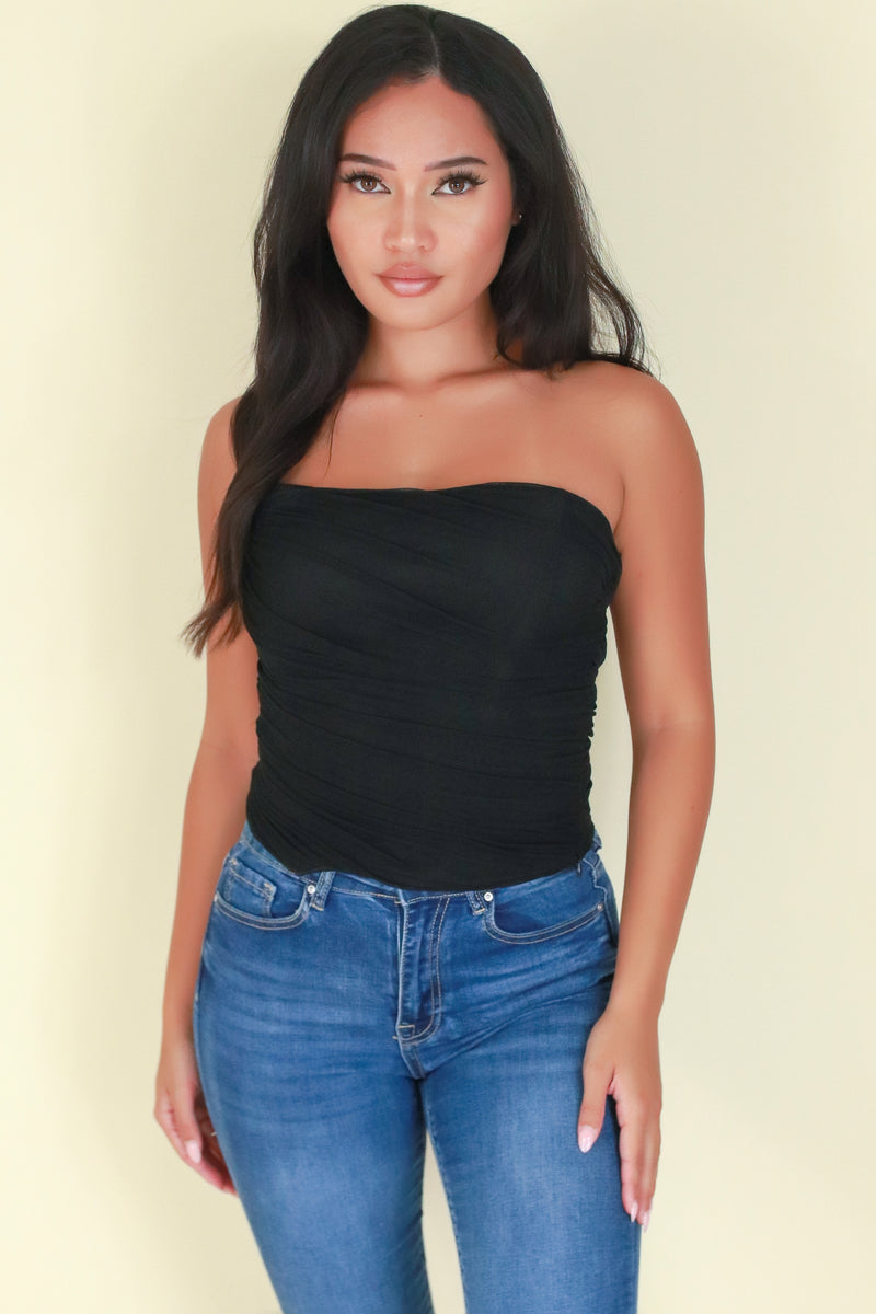 Jeans Warehouse Hawaii - TANK SOLID WOVEN DRESSY TOPS - TELL ME AGAIN CORSET TOP | By PAPERMOON/ B_ENVIED