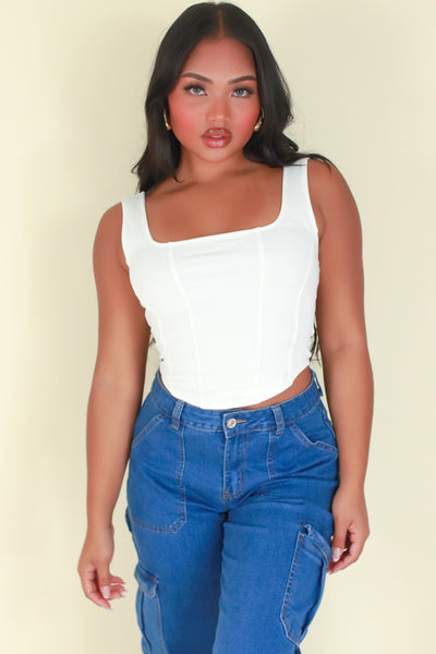 Jeans Warehouse Hawaii - SL CASUAL SOLID - I PROVIDE CORSET TOP | By CHOCOLATE USA