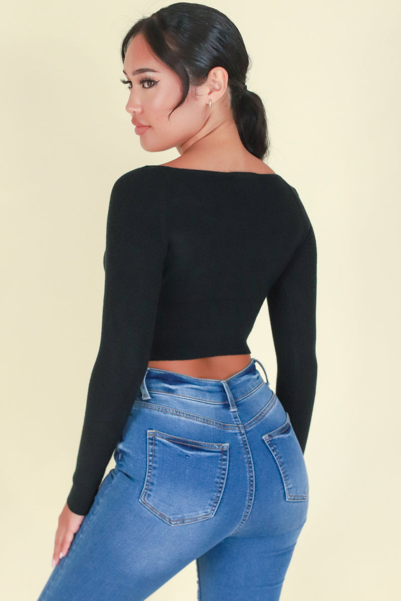 Jeans Warehouse Hawaii - SOLID LONG SLV TOPS - LET ME HOLD YOU TOP | By TIC TOC