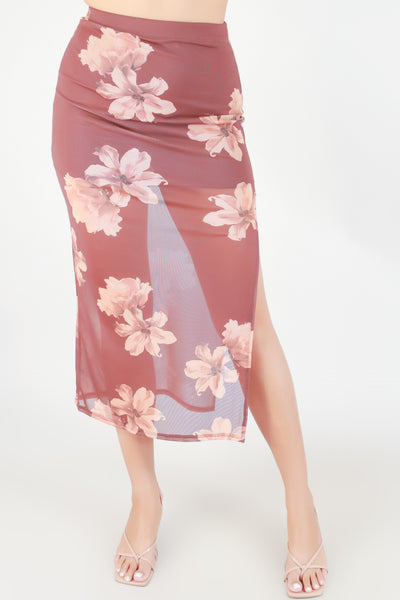 Jeans Warehouse Hawaii - KNIT LONG SKIRT - SAY THANKS MAXI SKIRT | By PAPERMOON/ B_ENVIED