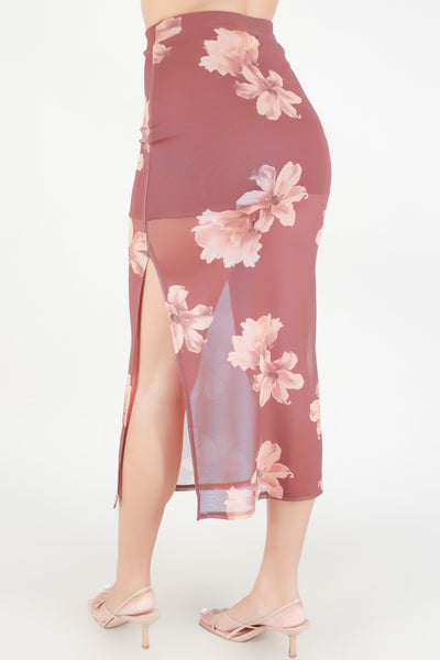 Jeans Warehouse Hawaii - KNIT LONG SKIRT - SAY THANKS MAXI SKIRT | By PAPERMOON/ B_ENVIED