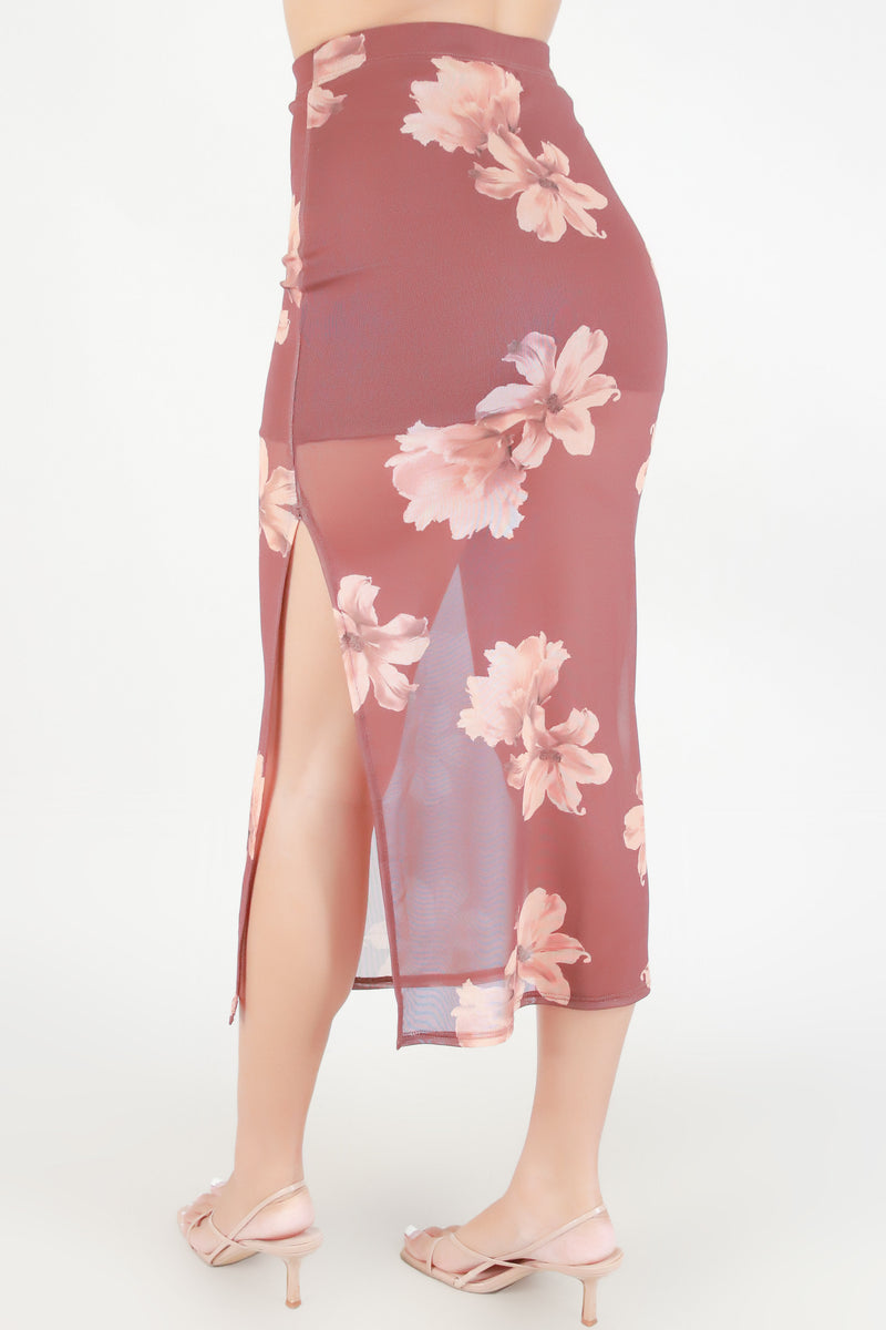 Jeans Warehouse Hawaii - KNIT LONG SKIRT - SAY THANKS MAXI SKIRT | By PAPERMOON/ B_ENVIED