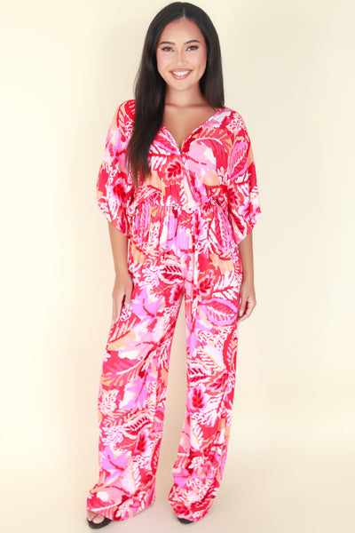 Jeans Warehouse Hawaii - PRINT CASUAL JUMPSUITS - FIRST IN LINE JUMPSUIT | By TIMING