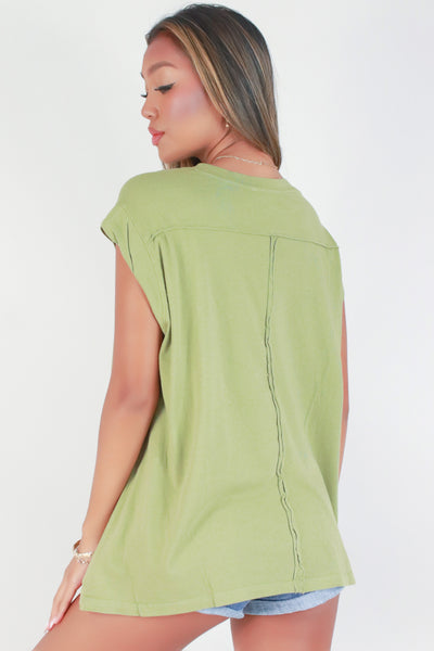 Jeans Warehouse Hawaii - SS CASUAL SOLID - ON REPEAT TOP | By HYFVE