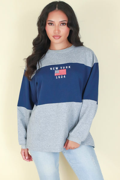 Jeans Warehouse Hawaii - L/S SCREEN - NEW YORK TOP | By LELIS
