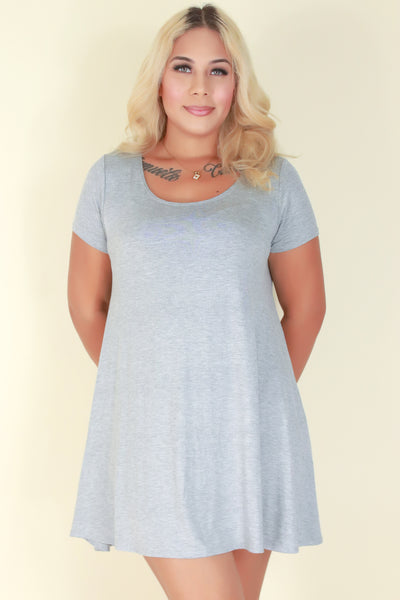 Jeans Warehouse Hawaii - PLUS PLUS SOLID KNIT DRESSES - LOVE STORY DRESS | By LUZ