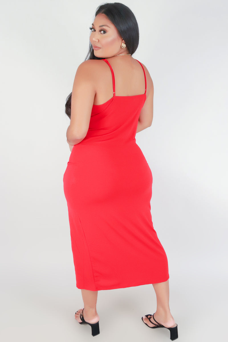 Jeans Warehouse Hawaii - PLUS PLUS SOLID KNIT DRESSES - AIN&