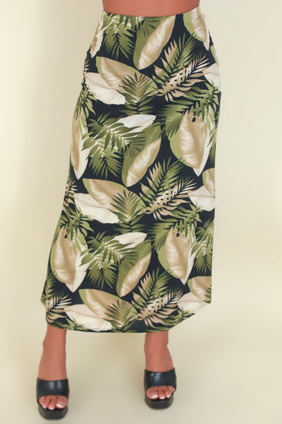 Jeans Warehouse Hawaii - KNIT LONG SKIRT - TASTE OF PARADISE SKIRT | By PAPERMOON/ B_ENVIED