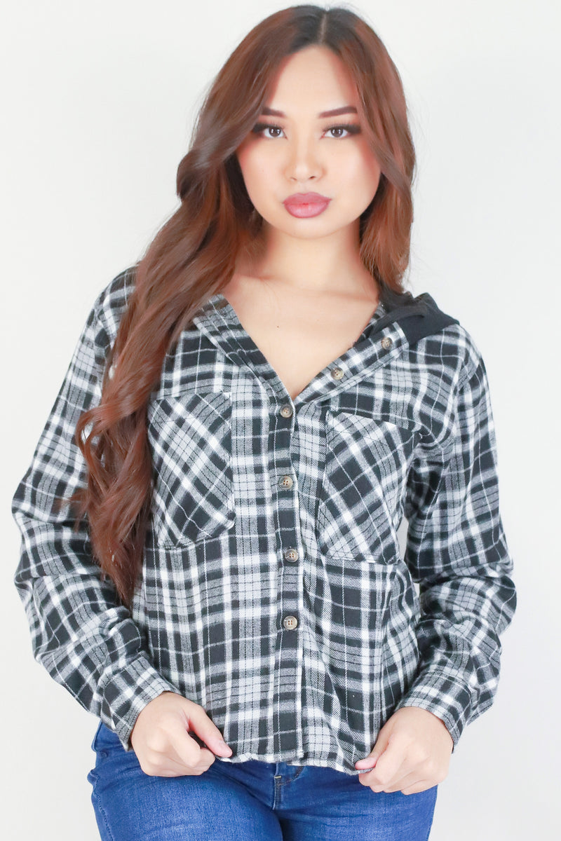 Jeans Warehouse Hawaii - L/S PRINT WOVEN CASUAL TOPS - YOU BET I WILL TOP | By PAPERMOON/ B_ENVIED