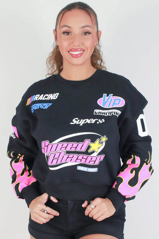 RACE YOU THERE SWEATER