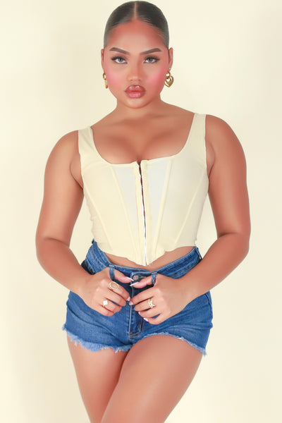 Jeans Warehouse Hawaii - SL CASUAL SOLID - ON MY LEVEL CORSET TOP | By DAVID'S PLACE