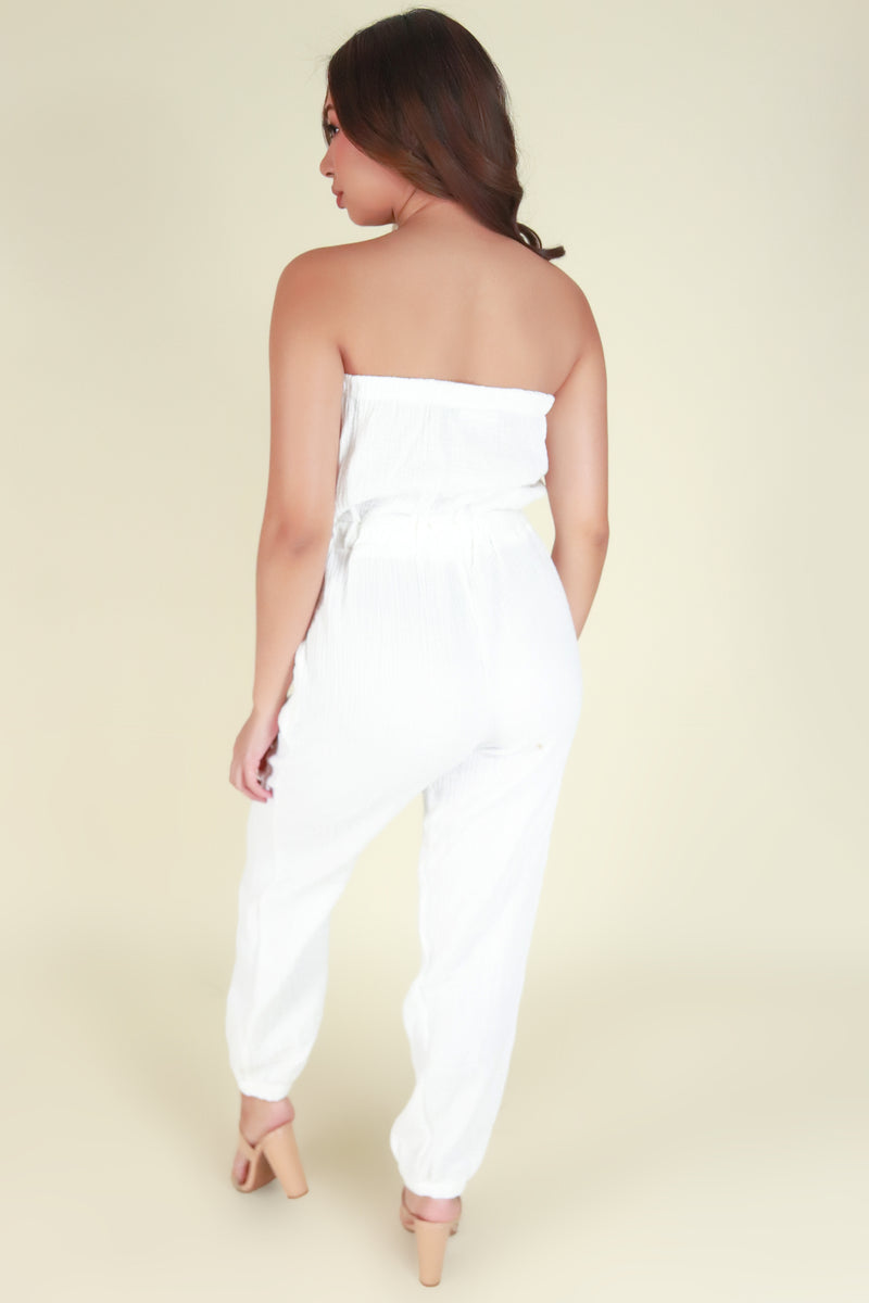 Jeans Warehouse Hawaii - SOLID CASUAL JUMPSUITS - NOT THINKING STRAIGHT JUMPSUIT | By FULL CIRCLE TRENDS