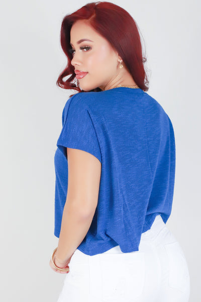 Jeans Warehouse Hawaii - SS CASUAL SOLID - I ADORE YOU CROP TOP | By ZENANA (KC EXCLUSIVE,INC