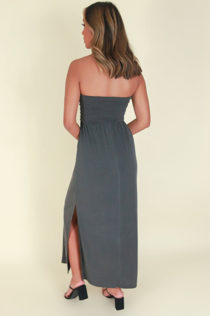 Jeans Warehouse Hawaii - TUBE LONG SOLID DRESSES - ANOTHER TIME DRESS | By STYLE MELODY