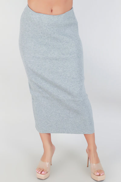 Jeans Warehouse Hawaii - KNIT LONG SKIRT - IN THE HILLS MAXI SKIRT | By FAVLUX