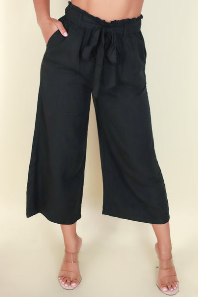Jeans Warehouse Hawaii - SOLID WOVEN CAPRI'S - DEMANDING ATTENTION PANTS | By STYLE MELODY