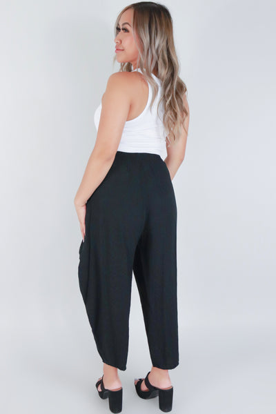 Jeans Warehouse Hawaii - PRINT WOVEN PANTS - TIE FRONT PETAL WRAP PANTS | By FINAL TOUCH