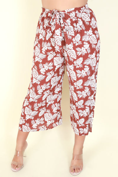 Jeans Warehouse Hawaii - PLUS PLUS PATTERNED CAPRIS - ONE MORE TIME PANTS | By ZENOBIA