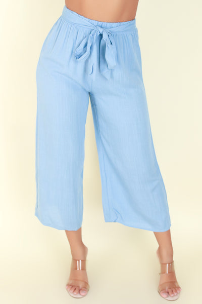 Jeans Warehouse Hawaii - SOLID WOVEN CAPRI'S - SO CONFUSED PANTS | By PAPERMOON/ B_ENVIED
