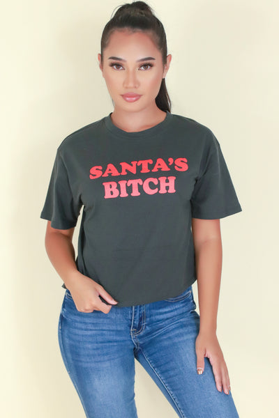 Jeans Warehouse Hawaii - S/S SCREEN - SANTA'S BITCH TOP | By ORGANIC GENERATION
