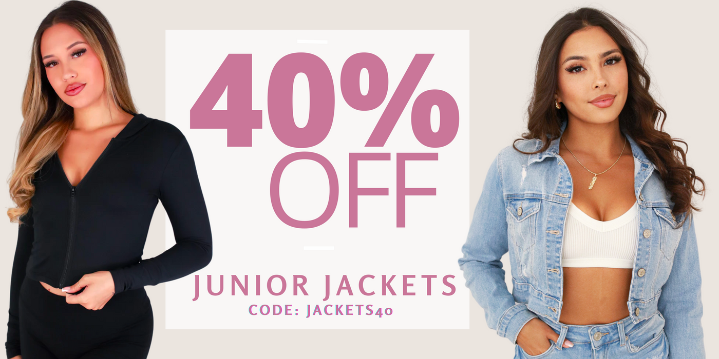 40% Off Junior Jackets. Use Code: JACKETS40