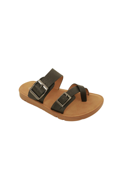 Jeans Warehouse Hawaii - 9-4 OPEN FLAT - SAMMY SANDAL | KIDS SIZES 9-4 | By FOREVER LINK