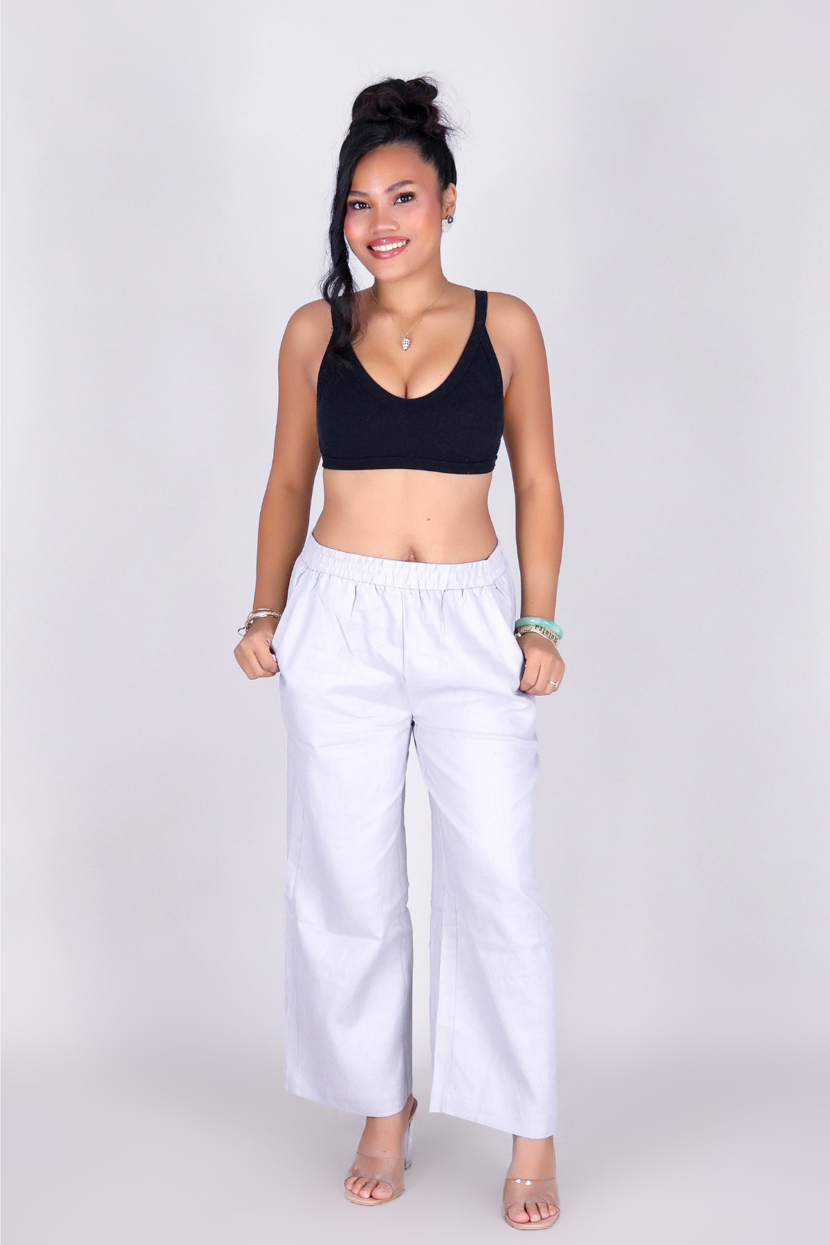 AURA LINEN CAPRI'S