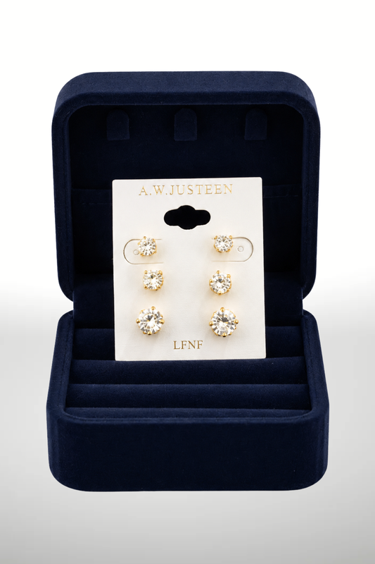 CRYSTAL SPARK STUD EARRINGS