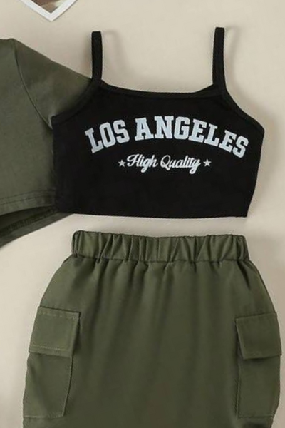 Jeans Warehouse Hawaii - S/L PRINT TOP 7-16 - LOS ANGELES TOP | KIDS SIZE 7-16 | By GREENWELL PROMOTIONS LTD