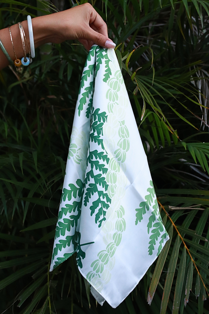 Jeans Warehouse Hawaii - BANDANAS - PIKAKE PALAPALAI SATIN BANDANA | By GREENWELL PROMOTIONS LTD