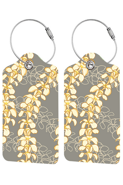 Jeans Warehouse Hawaii - MISC ACCESSORY - PLUMERIA LUGGAGE TAG | 2 PACK | By GREENWELL PROMOTIONS LTD