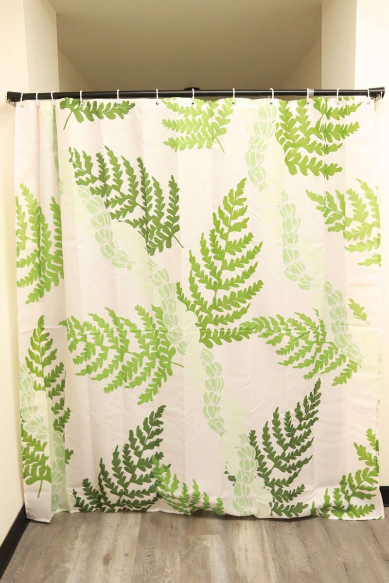 Jeans Warehouse Hawaii - HOME GOODS - PIKAKE PALAPALAI SHOWER CURTAIN | By GREENWELL PROMOTIONS LTD