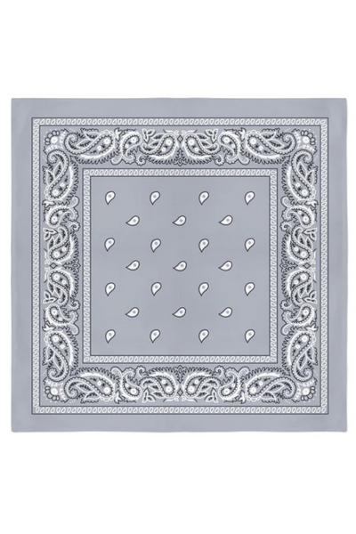 Jeans Warehouse Hawaii - BANDANAS - GREY BANDANA | By GOLDEN TOUCH IMPORT (CA)