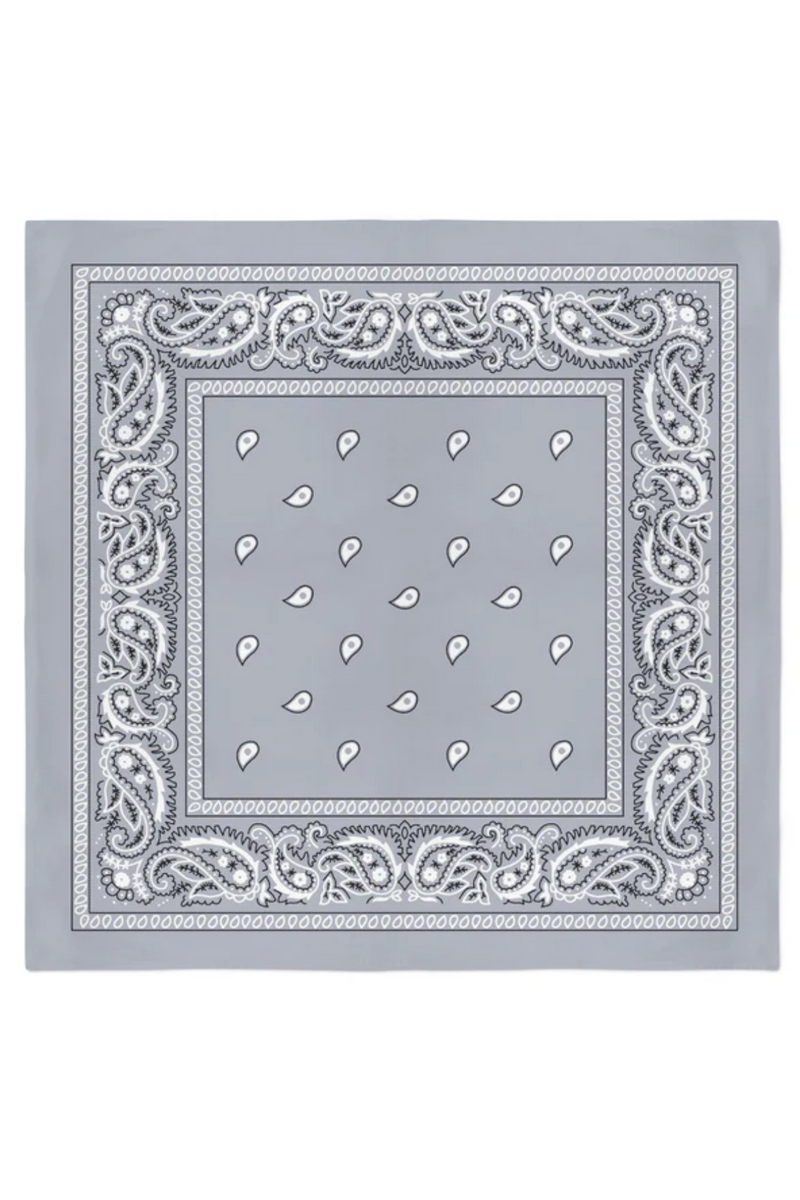 Jeans Warehouse Hawaii - BANDANAS - GREY BANDANA | By GOLDEN TOUCH IMPORT (CA)