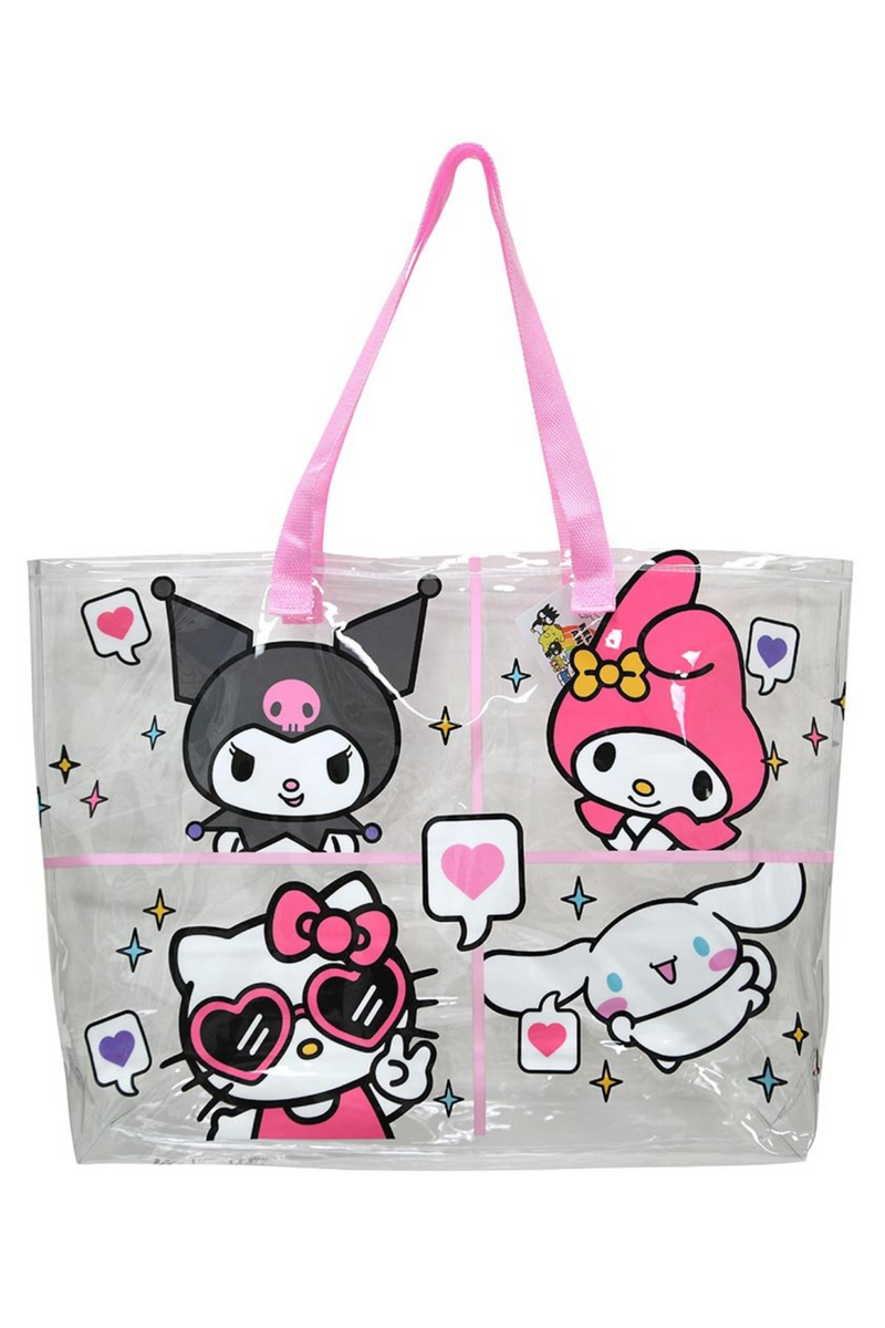 Jeans Warehouse Hawaii - TOTES - HELLO KITTY AND FRIENDS TRANSPARENT TOTE | By U.P.D.