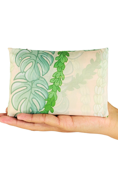 Jeans Warehouse Hawaii - TOTES - MONSTERA PIKAKE FOLDABLE REUSABLE BAG | By GREENWELL PROMOTIONS LTD