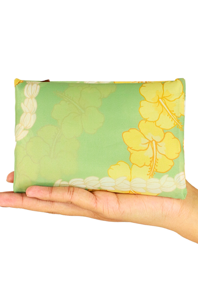 Jeans Warehouse Hawaii - TOTES - HIBISCUS PIKAKE FOLDABLE REUSABLE BAG | By GREENWELL PROMOTIONS LTD