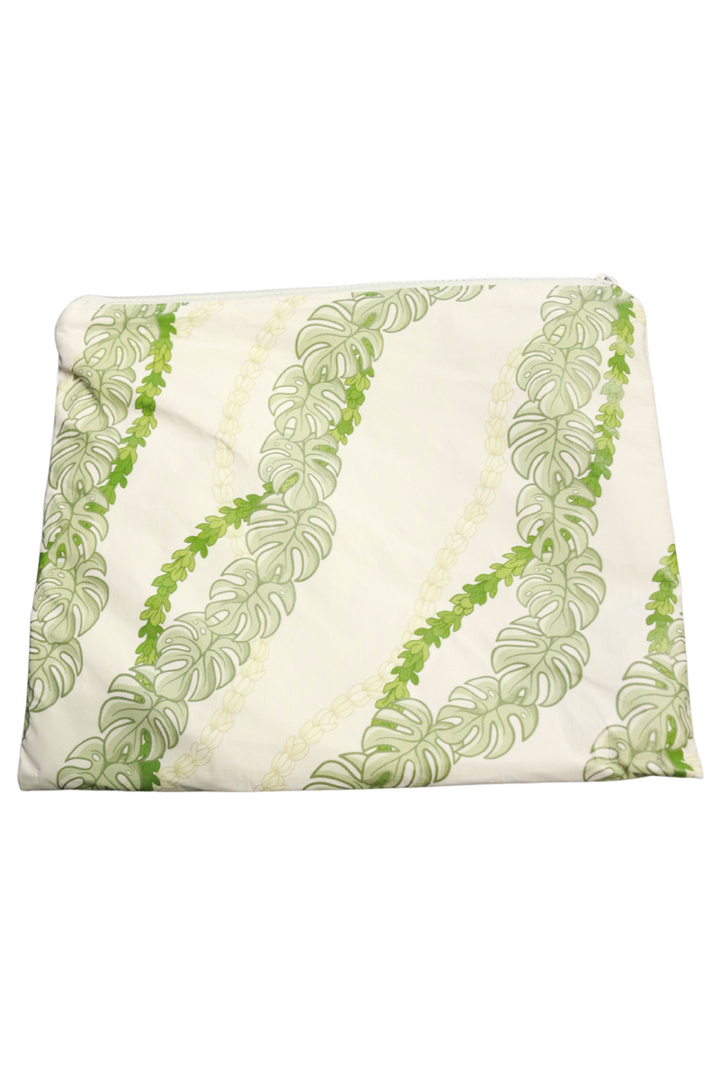 Jeans Warehouse Hawaii - TOTES - MONSTERA PIKAKE LARGE POUCH | By GREENWELL PROMOTIONS LTD