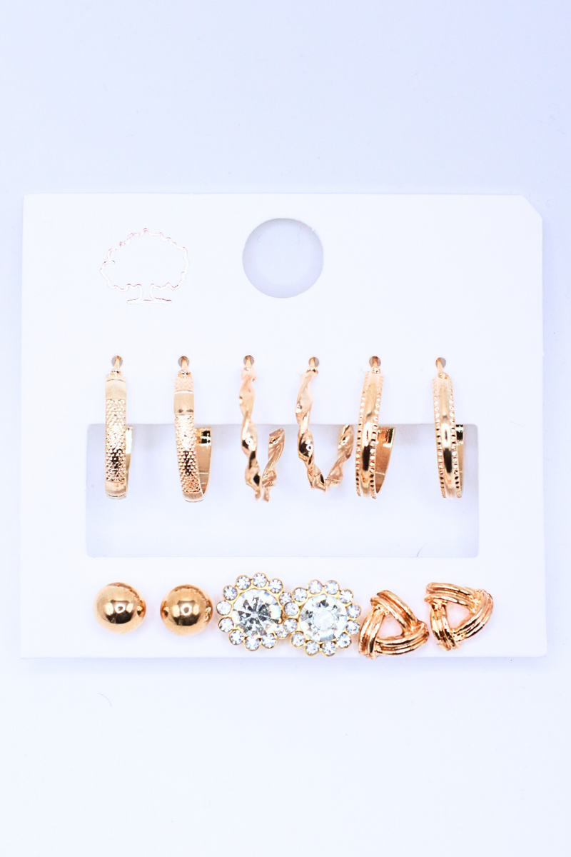Jeans Warehouse Hawaii - MULTI ON CARD - THAT GIRL EARRING SET | By RJ IMPORTS