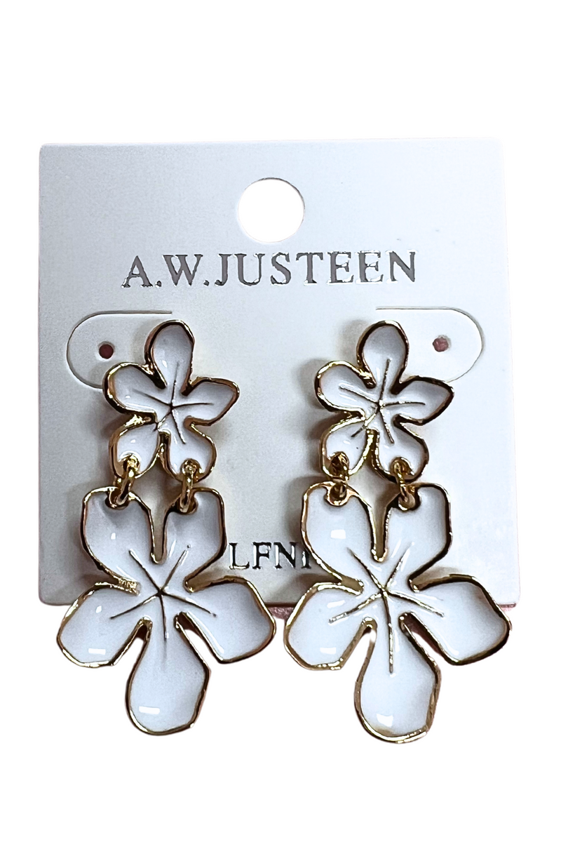 Jeans Warehouse Hawaii - DANGLE - FLOWER GIRL EARRINGS | By PRINCE CO