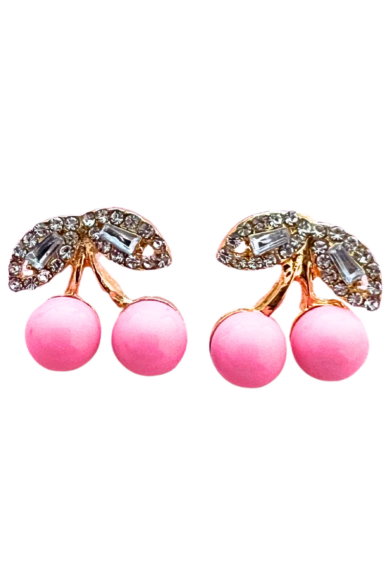 Jeans Warehouse Hawaii - DANGLE - CHERRY STUDS | By JOIA TRADING