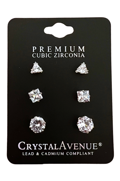 Jeans Warehouse Hawaii - CUBIC Z STUDS - WELL PAID STUD EARRINGS | By RM MANUFACTURING