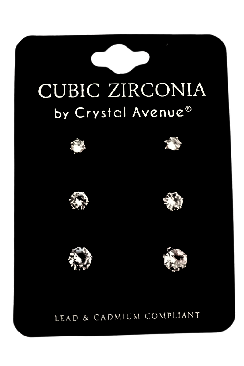 Jeans Warehouse Hawaii - CUBIC Z STUDS - SMALL STUD EARRINGS | By RM MANUFACTURING