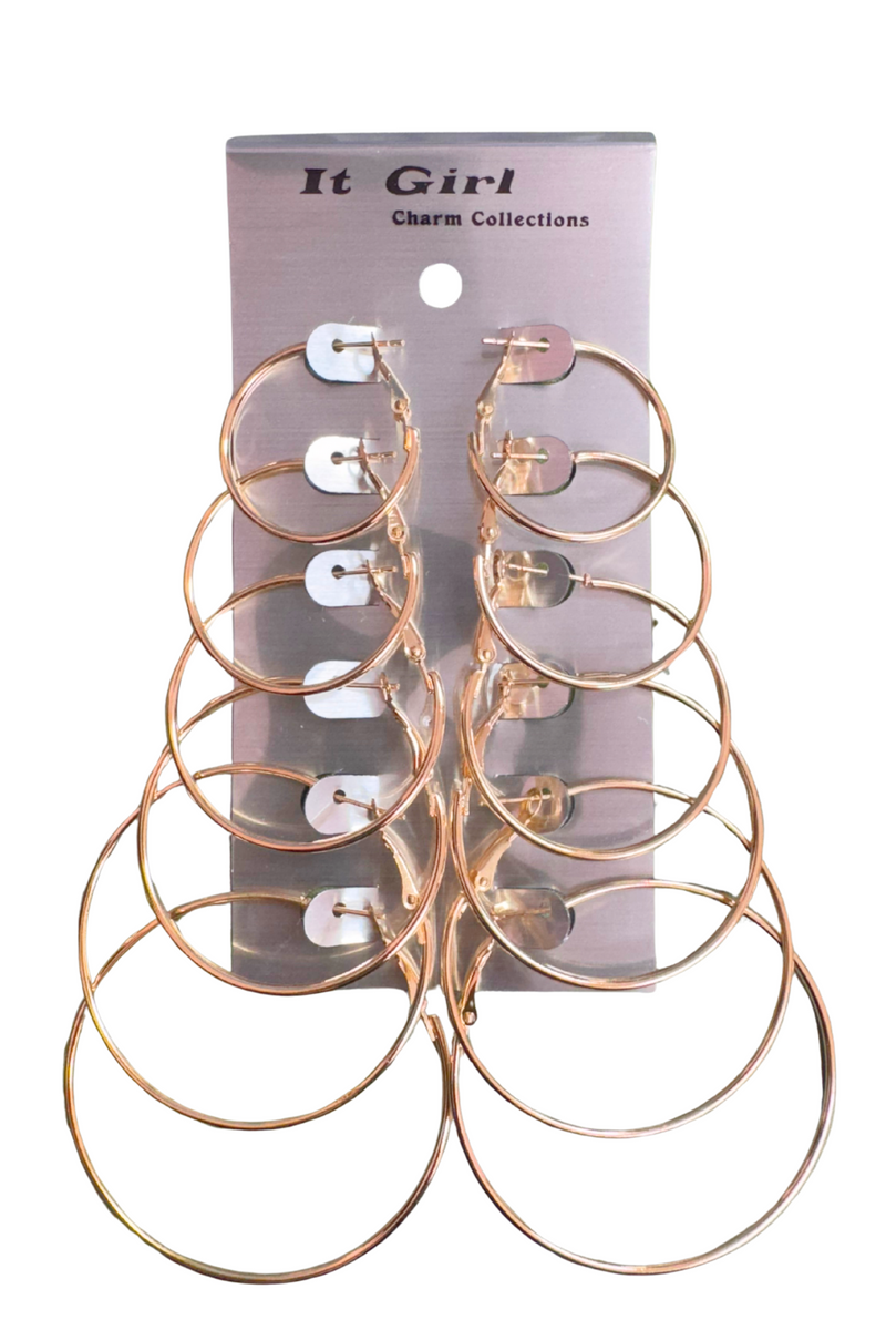 Jeans Warehouse Hawaii - BASIC HOOPS - MULTI SIZED HOOP EARRINGS | By JOIA TRADING