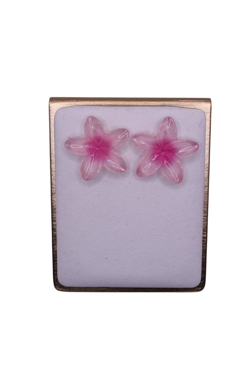 Jeans Warehouse Hawaii - STUDS - BLUSH PLUMERIA STUDS | By LB COLLECTION (LB&