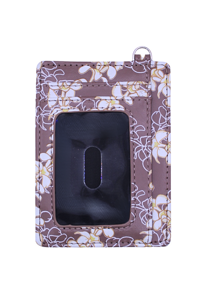 Jeans Warehouse Hawaii - WALLETS/COIN/CARD CASE - PLUMERIA CARD WALLET | By GREENWELL PROMOTIONS LTD