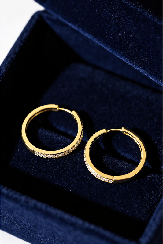 ASPEN EDGE HOOP EARRINGS