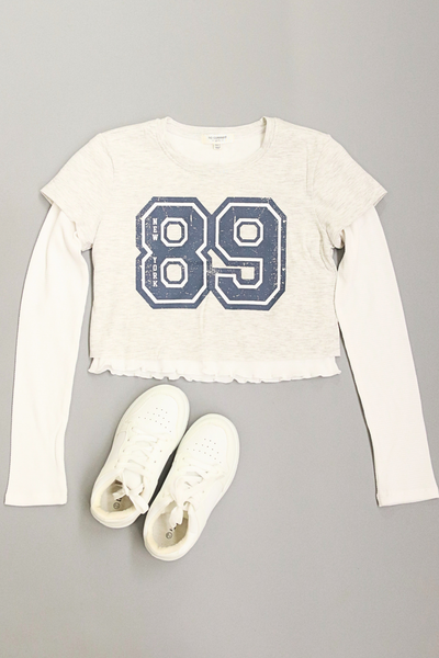 Jeans Warehouse Hawaii - L/S PRINT TOPS 7-16 - BIG CITY TOP | KIDS SIZE 7 - 16 | By IKEDDI IMPORTS
